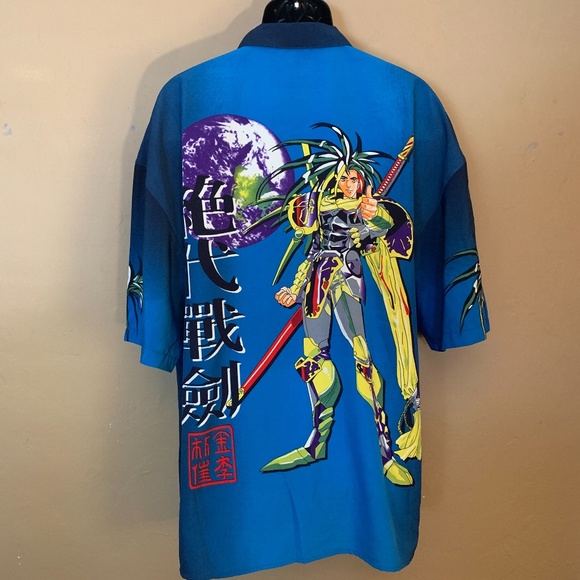 UF-10 Manga Short Sleeve Shirt XXL 100% polyester Gently worn - Picture 2 of 2